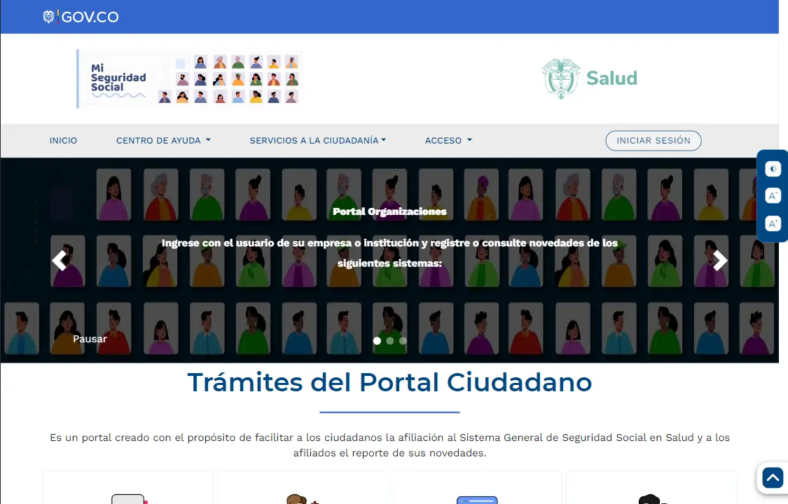 Pagina web de mi seguridad Social